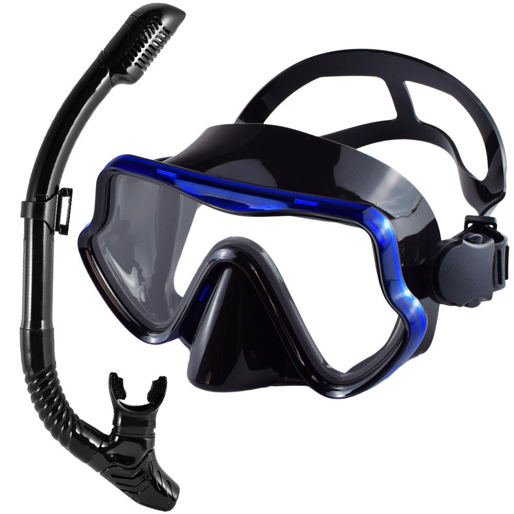 Large Frame Diving Goggles Snorkel Set