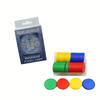 1Pc, a deck of playing cards and a box of chip sets, plastic PVC playing cards, waterproof and wear-resistant cards with plastic boxes