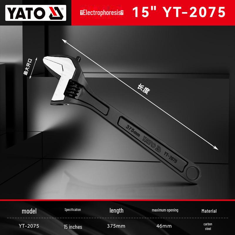 Yiertuo Adjustable 6-12 Inch Multi-Function Large Opening Wrench & Pipe Pliers