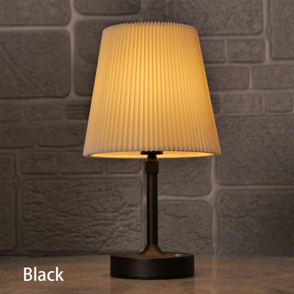 

Металлическая настольная лампа с регулируемой высотой, портативный беспроводной сенсорный настольный ночник для ресторана, отеля, бара, спальни, настольная лампа чёрный