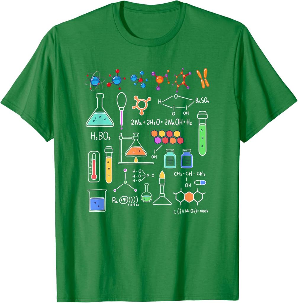 Chemistry Science Teacher Lab Graphic Tee Men Casual Cotton Round Neck T-Shirt Trip