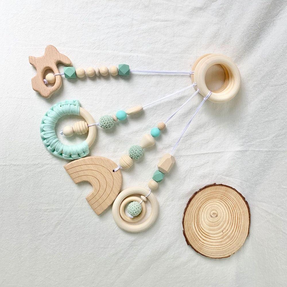 Sensory Baby Gym Toys Play Frame Rabbit Wooden Beech Activity Gym Frame Cute   Infant/Toddler