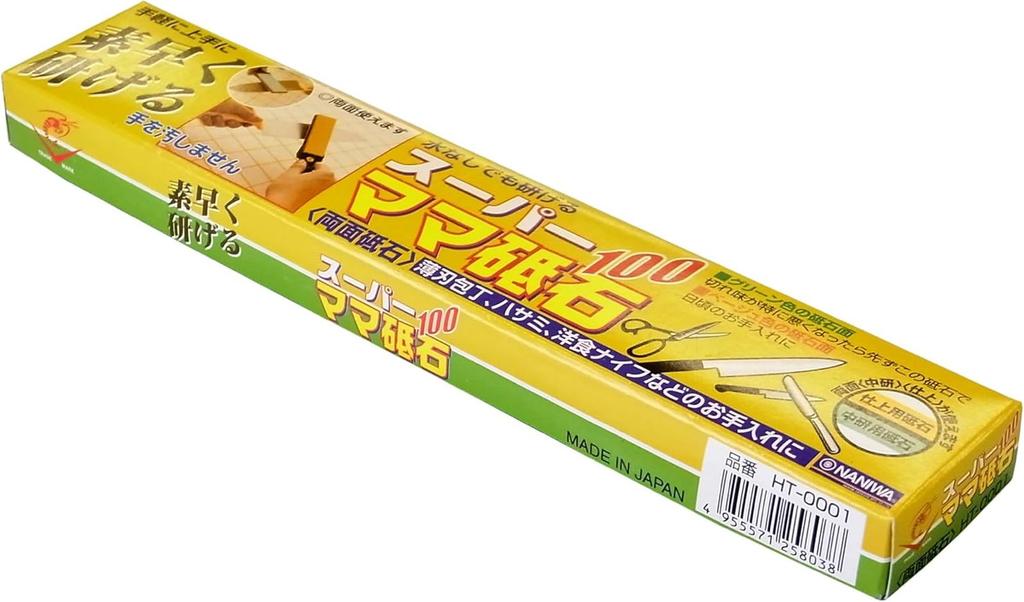 Naniwa Polishing Industry Naniwa Super Mama Sharpening Stone 100 Ebi-jirushi HT-0001