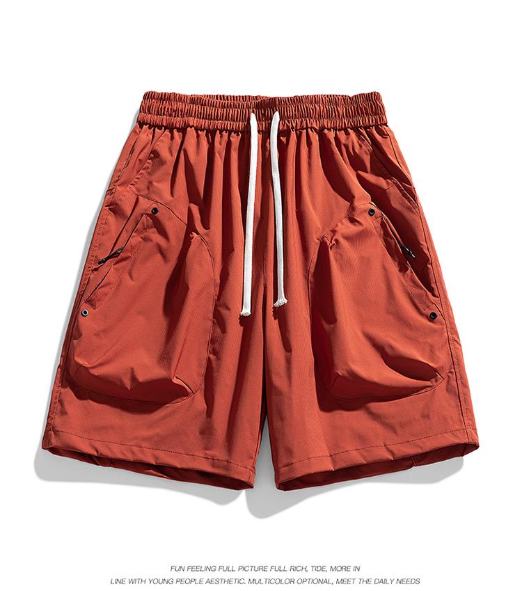 Men's Casual Shorts, Ice Silk Outdoor Workwear Shorts, Men's Quick Drying Shorts, Loose Sports Pants