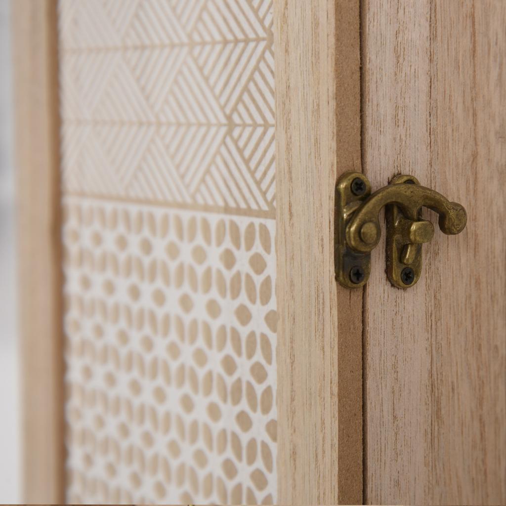 Key Cabinet with 6 Hooks Vintage Style Wooden Wall Furniture for Keys 20x6.5x26.5cm Wood