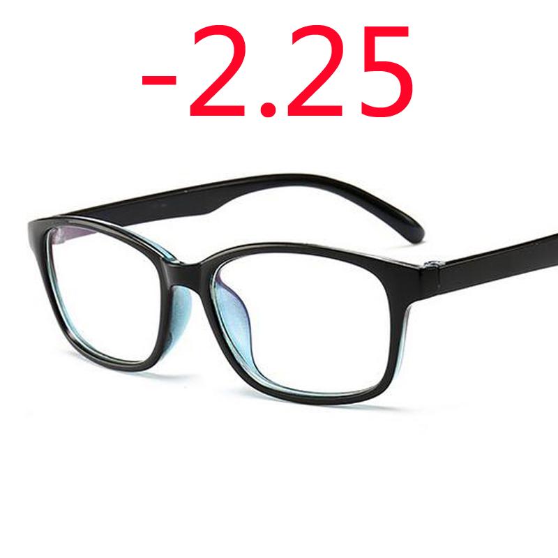 -1.0 -1.25 -1.50 -1.75 -2.0 -2.5 -3.0 To -4.0 Finished Myopia Glasses Women Men Short Sight Eyewear Black Blue Red Frame