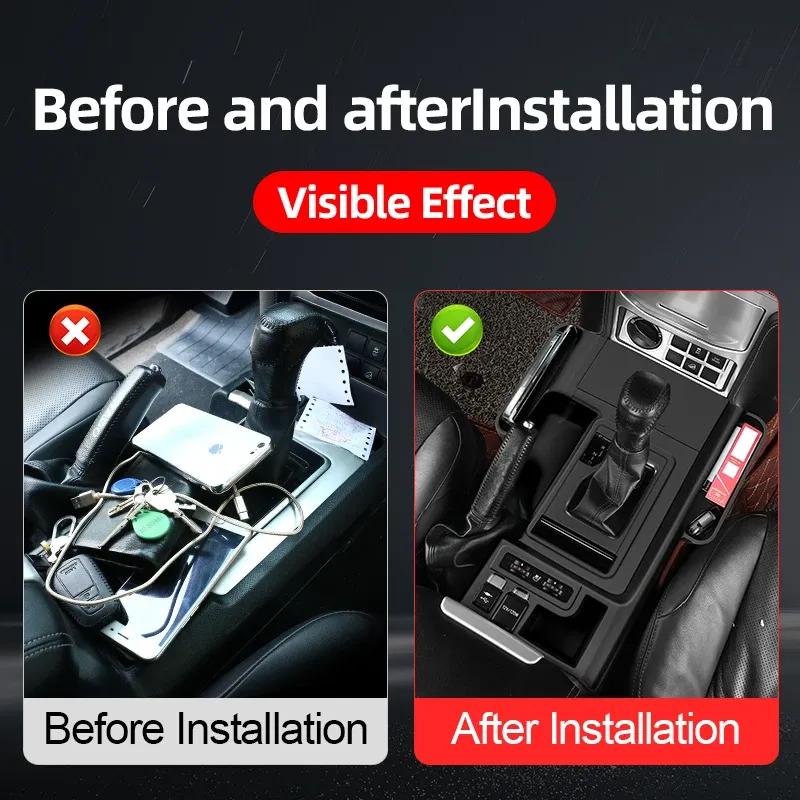 Für Toyota Land Cruiser 150 Prado J150 20211 2010-2023 Silikon-Schutzhülle für die Mittelkonsole Schmutzabweisendes Zubehör für den Innenraum