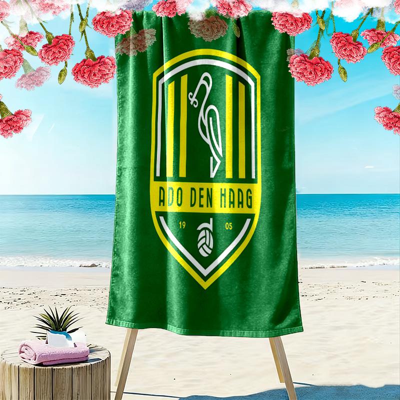 Ręcznik plażowy z nadrukiem ADO Den Haag, Duży miękki szybkoschnący ręcznik na plażę, kemping, basen