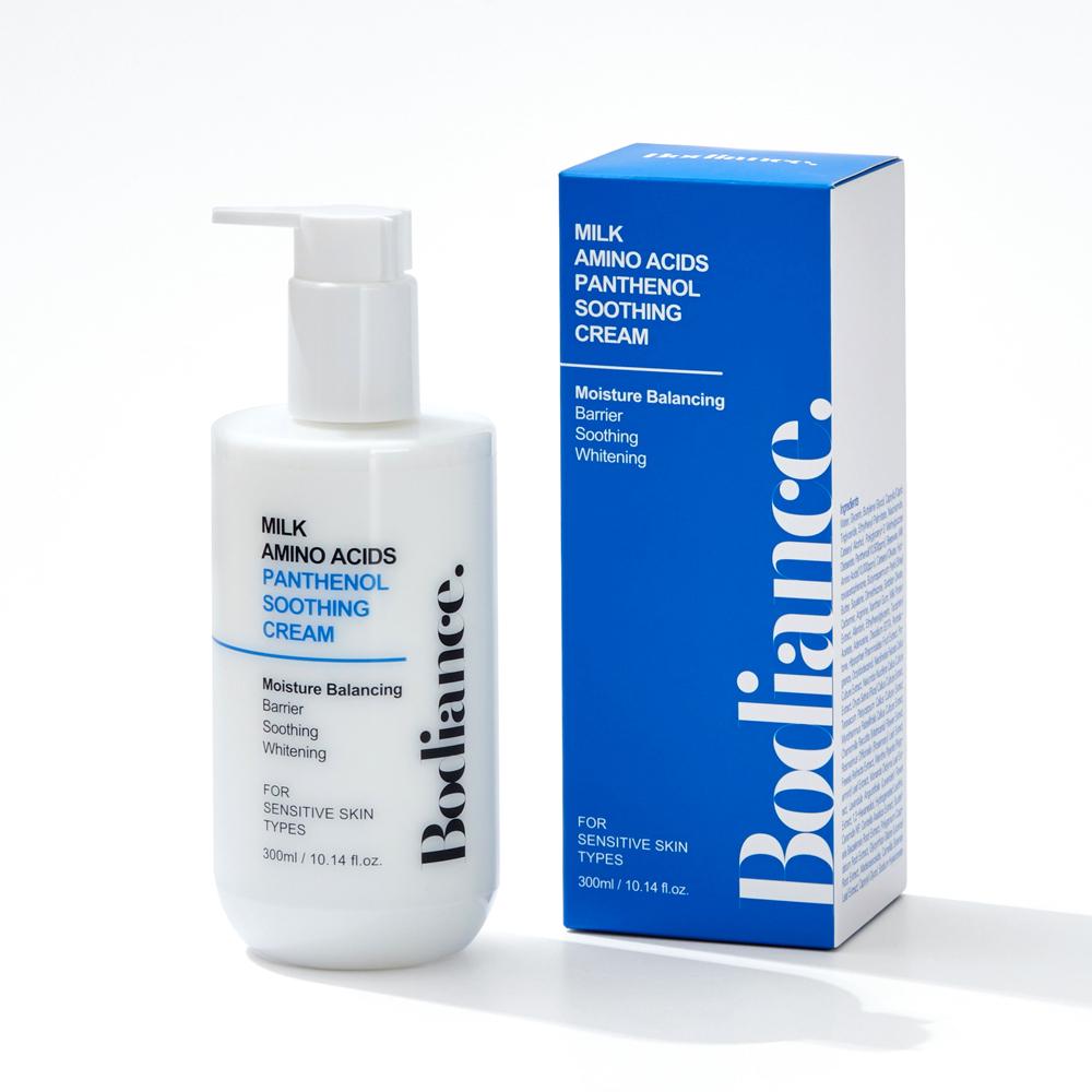 Bodiance Milk Amino Acid High Moisture, Low-Irritation Body Cream 300ml (Choose 1 of 4 types) (Pore/Exfoliation/Elasticity/Soothing)