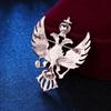 Men's Russian Double-Headed Eagle Crown Brooch - Suit Jacket Pin Emblem