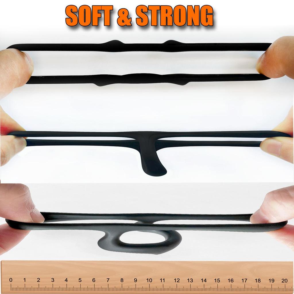 SAMEYO 10-Piece Silicone Male Chastity and Anti-Ejaculation Trainer Ring Set