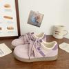 Dexun board shoes women's round head autumn new chic niche Korean version bread shoes student sports ugly cute little white shoes