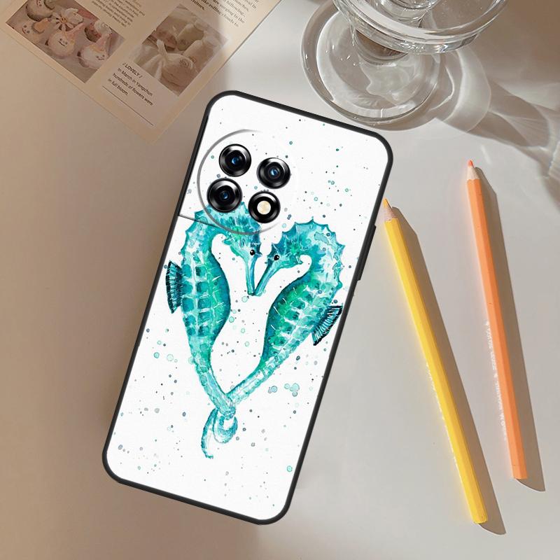 

Seahorse Funda For OnePlus 13 13R 12 R 11 9 10 Pro 8T 9RT 10T OnePlus Nord 4 CE 2 3 Lite N20 N30 Case OnePlus Nord N20