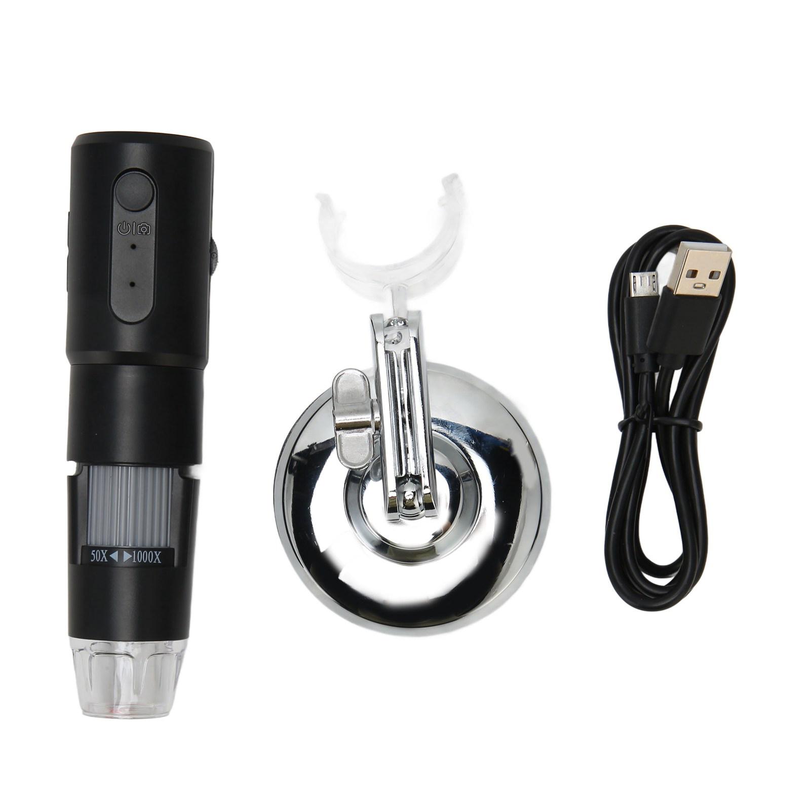 

WiFi USB микроскоп камера 50-1000X увеличение портативный цифровой микроскоп с 8 светодиодами для