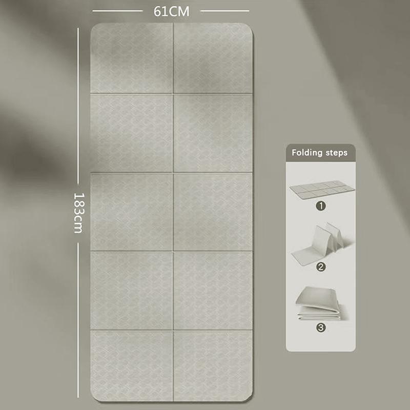 4Mm Tpe Folding And Portable Yoga Mat With Dual-Sided Non-Slip Surface Exercise Mat Fitness Tasteless Pilates Workout Gym Mats