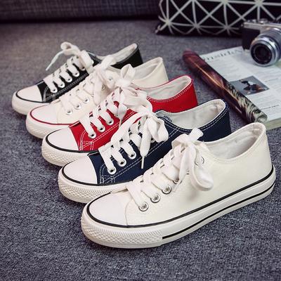 Düz Renk Kanvas Ayakkabılar Dikiş İpliği Unisex Kaymaz Nefes Alabilir Konfor Günlük Ayakkabılar Açık Hava Basit Stil Moda