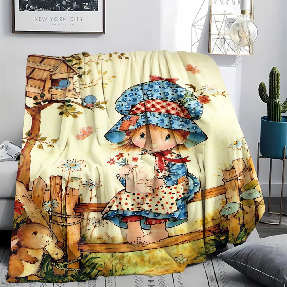 1 Stück SaraKey bedruckte Flanelldecke, Hohe Qualität für alle Jahreszeiten, Heimdekoration, Wärme und Komfort, Perfekt für Weihnachtsgeschenke