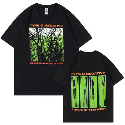 Type O Negative October Rust Tshirt Gothic Metal Rock Band T Shirt Summer Mens Cotton Oversized Vintage Short Sleeve Tshirts