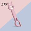 Portable Can Opener for Camping Bunny Shaped Bottle Opener, Multifunctional 4 in 1 Manual Cap Remover, Easy Grip Lid Comfortable Handle Kitchen Gadget
