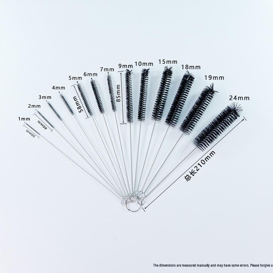 Test Tube Straw & Cup Cleaning Nylon Brush Set for Insulated Cups, Wine Glasses & Tea Cups