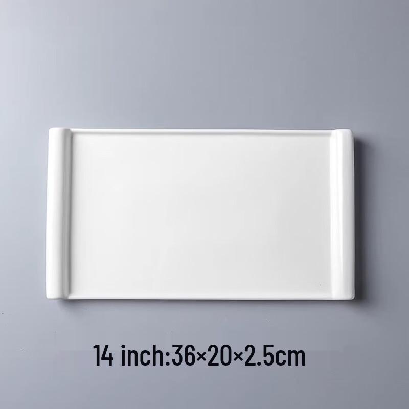 Japanese Style Rectangular Ceramic Serving Plate