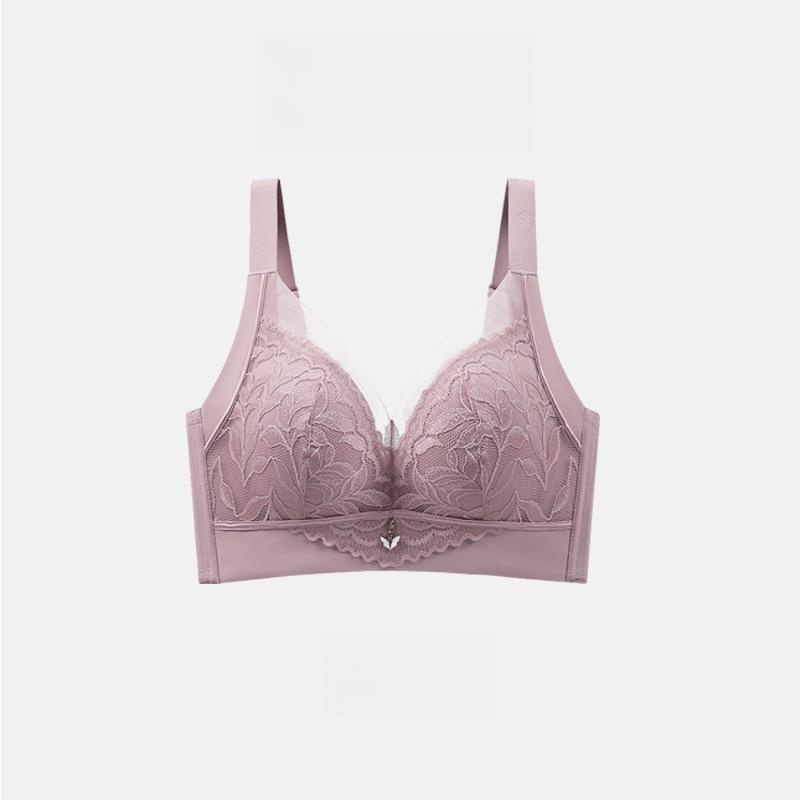 

Бюстгальтер полной чашки Женский бюстгальтер по размеру чашки Нижнее белье Бюстгальтер Женские бюстгальтеры без косточек Регулируемый бюстгальтер с застежкой спереди Сексуальный кружевной бюстгальтер 52/120E фиолетовый