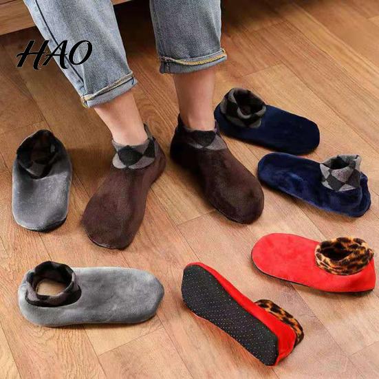 Winter Socks Short Thick Cozy Wear Tube Non-slip Foot Cover Women Keep Warm Soft Men Coral Fleece for Indoor Outdoor Clothing Accessories