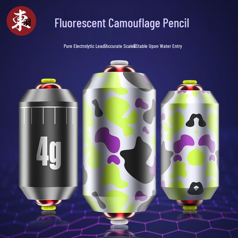 Camouflage Double Core Lead Sinkers: Anti-Explosion Fishing Weights, Quick-Lead Loose Gram, E18 Sheet Roll.