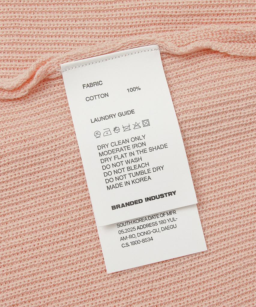 Beulaendideu Hard Twist Resort Polo Knit [Peach]