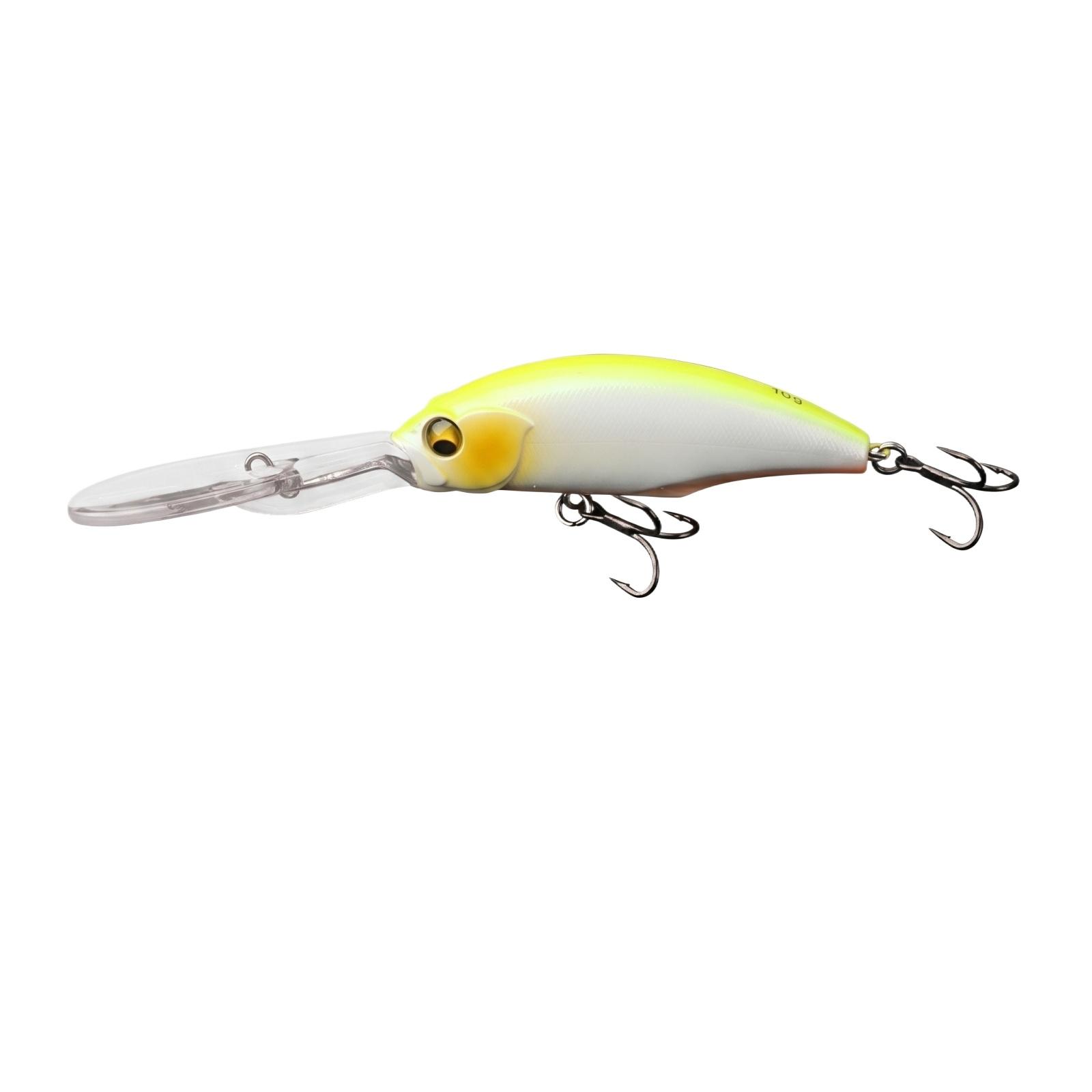 

Fishing Lure Deep Diving Minnow Crankbait with Triple Hooks Durable Hard Body for Bass Pike Walleye Trout Freshwater Saltwater Fishing 16g one size жёлтый