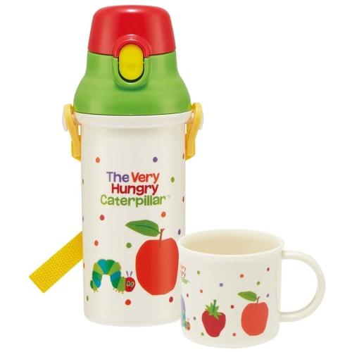 Skater Children's Plastic Lunch Cup, 200ml, Dishwasher Safe, Made in Japan, "The Very Hungry Caterpillar" Design, for Boys and Girls, KE4AAG-A