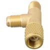 1/4in SAE Interface Quick Connector 3-way Transfer Interface Brass