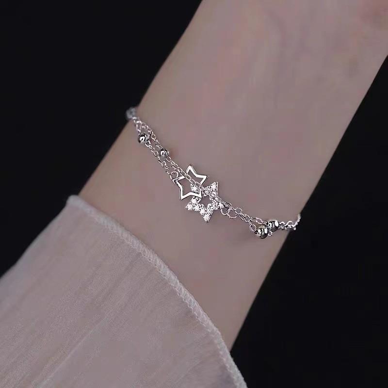 Delicate Doublelayer Geometric Bracelet For Women 2023 Light Design Luxury