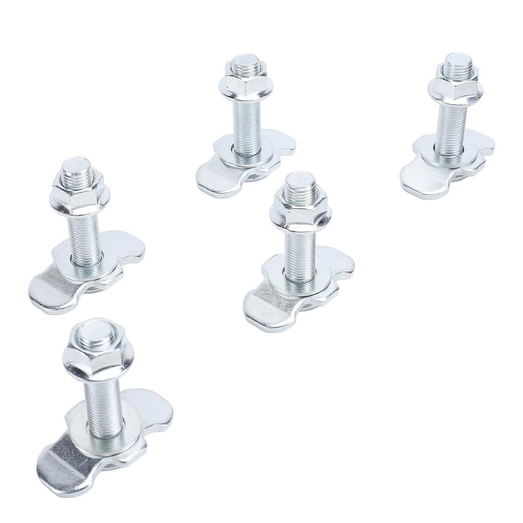 5pcs L Track Double Lug Threaded Stud Nut Fitting M10x45mm for Truck Bed Trailer Cargo Control