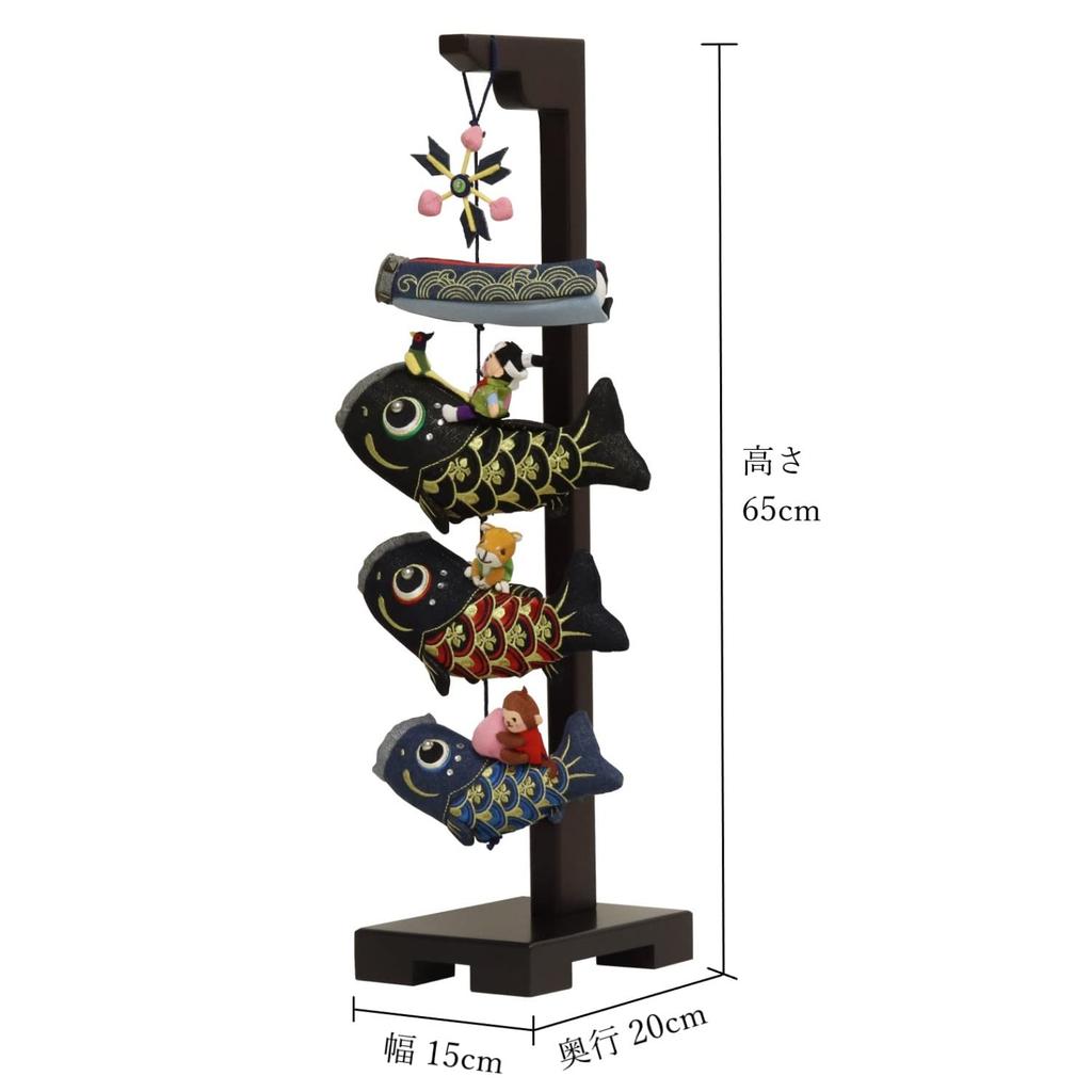 Satsuki Doll Indoor Carp Streamer Denim Momotaro Carp Streamer Small Height 65cm