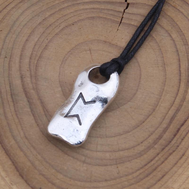 new arrival viking rune pendant necklace for men gift adjustable