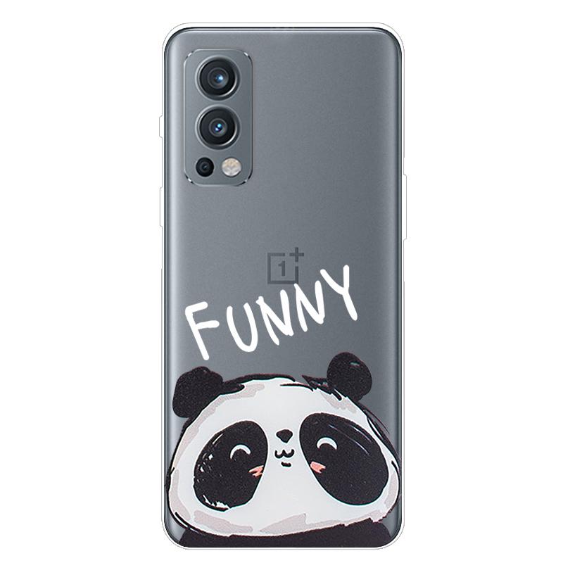 Für OnePlus Nord 2 5G Hülle TPU Silikon Weich Cartoon Transparent Hülle für One Plus Nord 2 5G Handyhülle Nord2 5G Transparente Coque