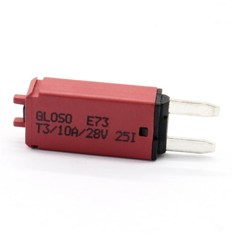 Resettable Fuse Manually Resettable 10A Mini Fuses 12/24V Automotive Fuses Motorcycle Boat Micro Fuse Car Accessories