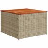 Sofa Set 8 Pcs Beige and Cream White Poly Rattan and Steel