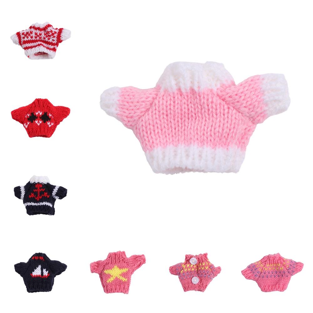 Idol Dolls BJD Doll Clothes White/Red/Green Plush Doll's Clothing for 16cm/17cm Bjd Doll