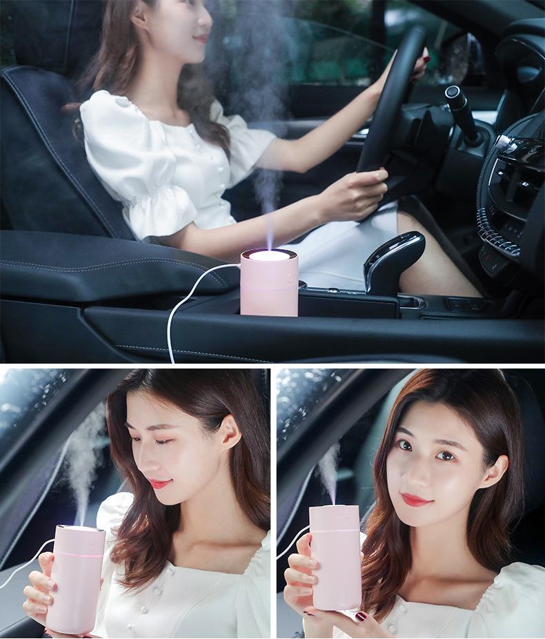 Colorful USB Mini Cup Humidifier & Air Purifier for Cars