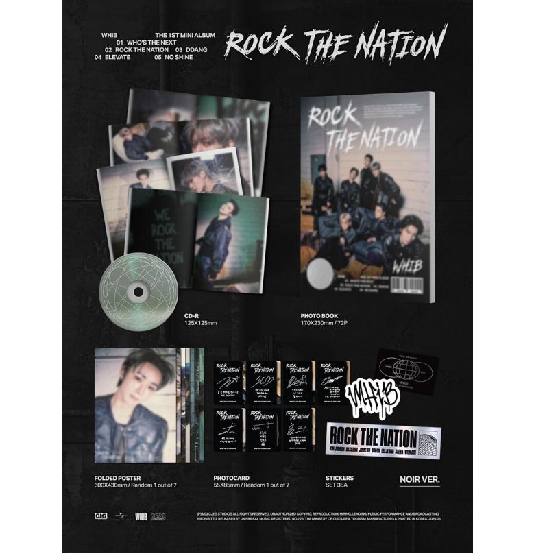 [Vorbestellung] WHIB – 1. Mini-Album ROCK THE NATION (SCHWARZ Ver.)