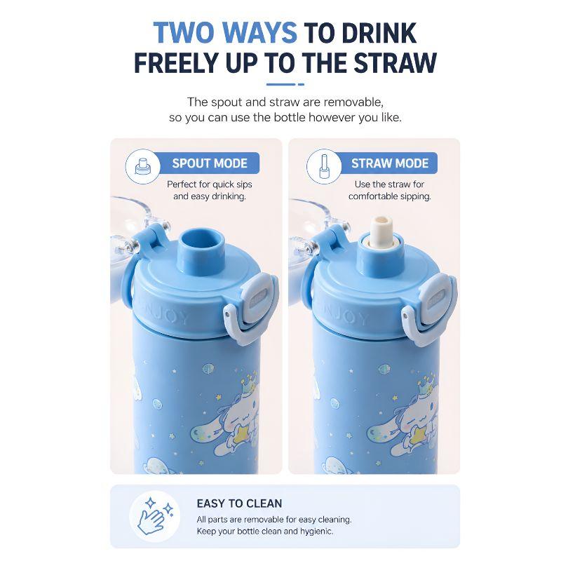 LocknLock Sanrio Characters One-Touch Figure Tumbler 320ml with Straw – My Melody / Cinnamoroll / Kuromi / Pochacco
