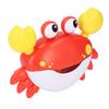 Dancing Crab Bubble Machine Music Electronic Crab Bubble Blower for Children Kids Washroom Red