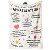 Thank You Teacher Gift Blanket Decorative Flannel Blanket Teachers' Day Graduation Retirement Birthday Blanket
