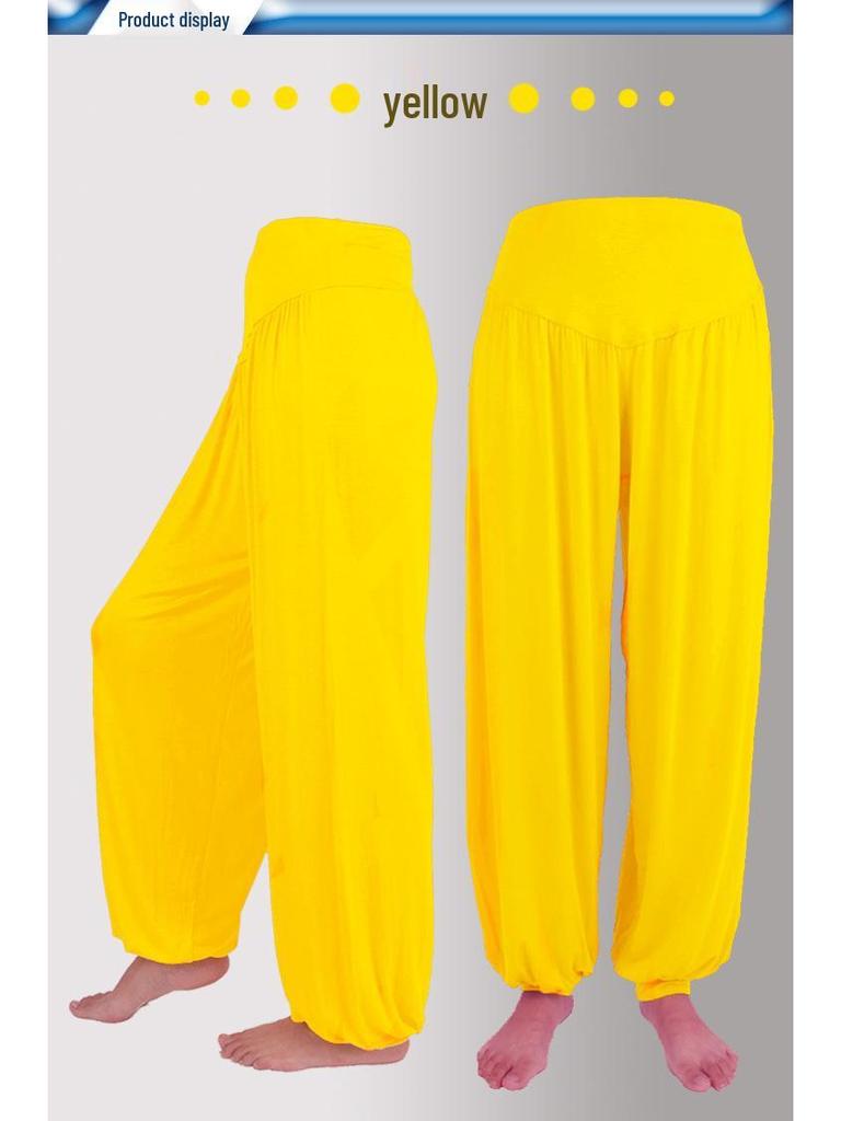 Yi Wu Manchet Lantaarn Tai Chi en Yoga Broek - Grote Maat Modaal Kleding