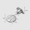 Magnetic Magnetic Door Stopper 2 Pack Brushed Stainless Steel Invisible Heavy Duty Magnetic Door Stops Silver No Drilling