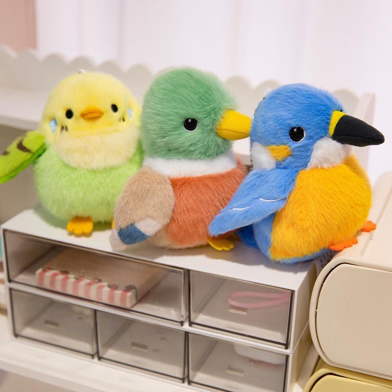 Avians Plushy Trinket Figure 12Cm Mini Fowl Soft Figure Kingfisher Soft Figure Treats For Boy Lassies Fest Present