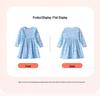 Unicorn Princess Dress: Stylish Long-Sleeve Round Neck for Girls Aged 3-8, Perfect for Spring and Autumn.