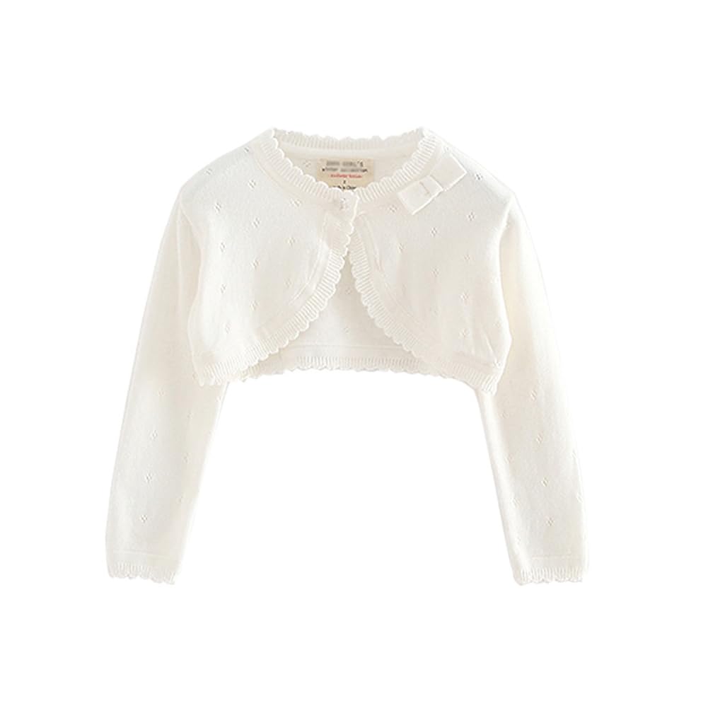 

Mornyray Детский вязаный длинный хлопковый милый Идеально для весны и Идеально для холодной погоды и воздуха Белый кардиган, Кардиган для девочек, Рукав, Болеро, Рюши,